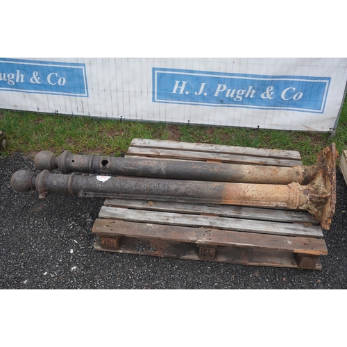 245 - Cast iron gate posts