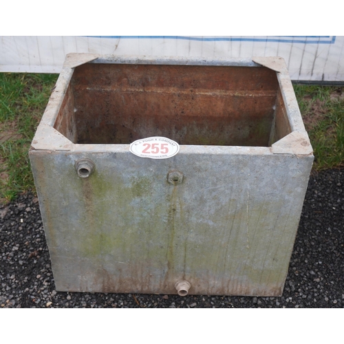 255 - Galvanised planter 2ft