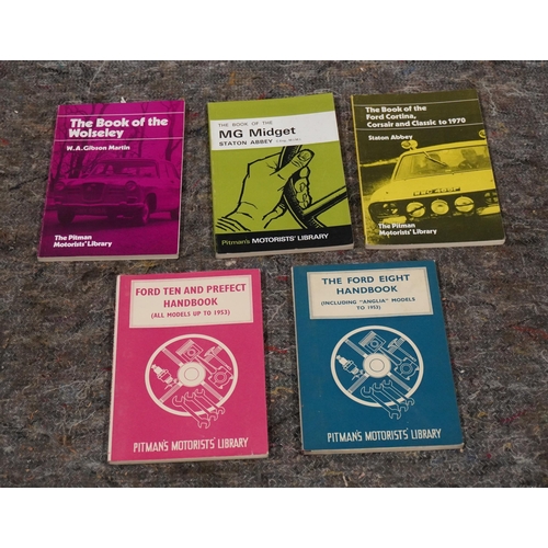 124 - 5- Pitmans manuals to include MG Midget and Ford Cortina