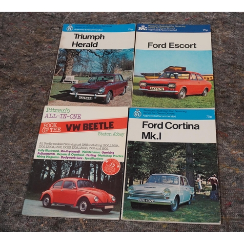 126 - 4- Pearsons manuals to include Ford Escort and Ford Cortina