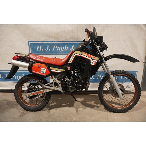 826 - Malagutti Yamaha YLC 125 Powervalve enduro motorcycle. Engine turns over. NOVA