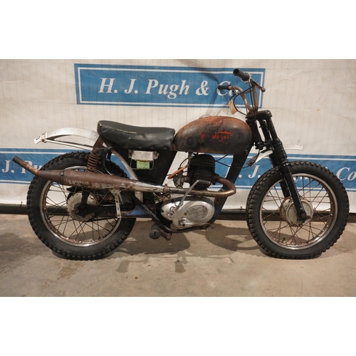 830 - Francis Barnett motocross scrambler. From private collection. Good compression. No docs