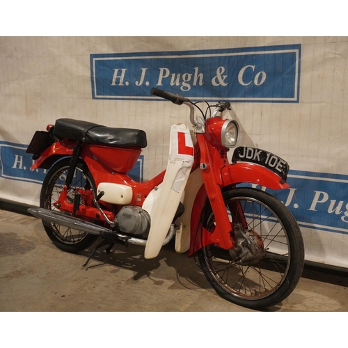 831 - Suzuki Suzy moped. 1967. 50cc. Runs. Transferable reg. JDK10E. V5 and key