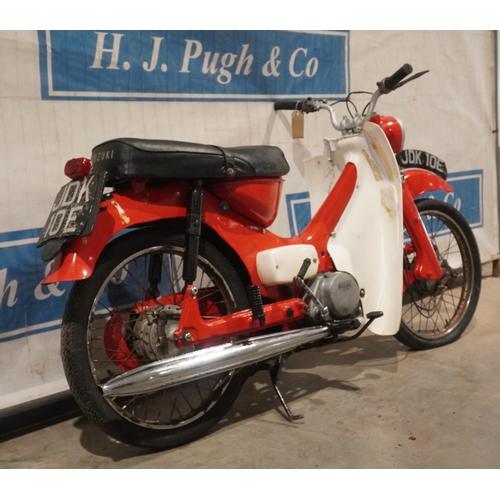 831 - Suzuki Suzy moped. 1967. 50cc. Runs. Transferable reg. JDK10E. V5 and key