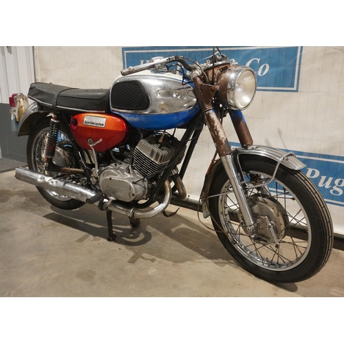 832 - Yamaha YR1 350 motorcycle. 1967. 350cc. Runs and clutch works but brakes need work. Comes with datin... 