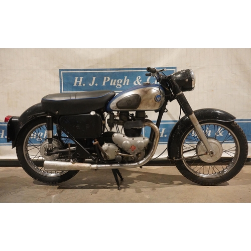 833 - AJS 650 motorcycle. 1958. Runs. Reg 243XVG. V5