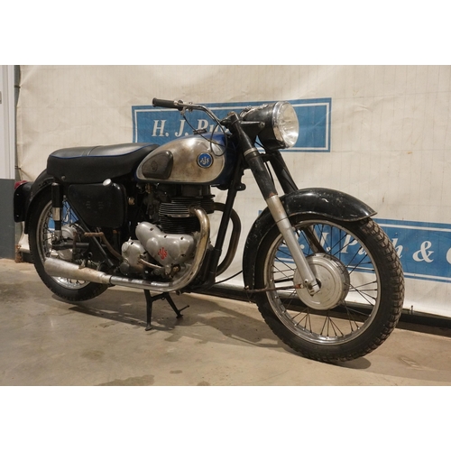 833 - AJS 650 motorcycle. 1958. Runs. Reg 243XVG. V5