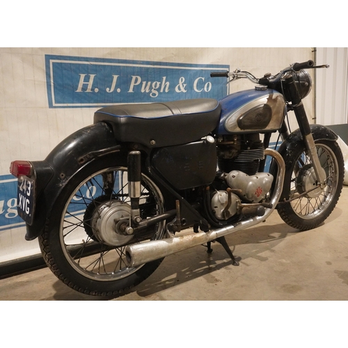 833 - AJS 650 motorcycle. 1958. Runs. Reg 243XVG. V5