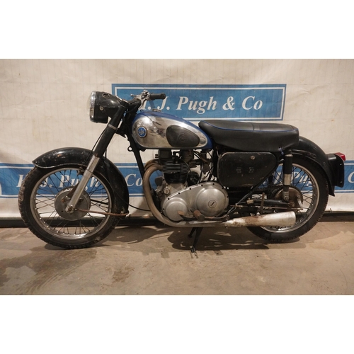 833 - AJS 650 motorcycle. 1958. Runs. Reg 243XVG. V5