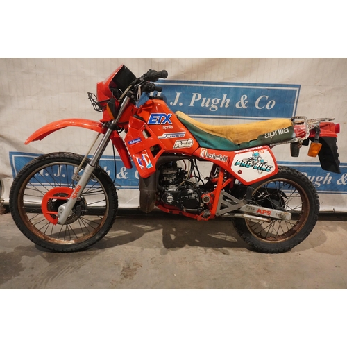 836 - Aprillia ETX 125 motorcycle. Italian import with NOVA and Rotax 125 engine. Turns over with good com... 