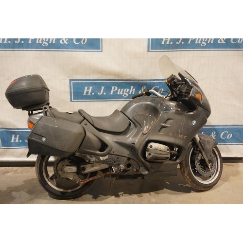845 - BMW R1100 RT motorcycle. 1998. 1085cc. Barn stored for several years so will need recommissioning. R... 