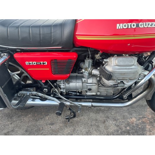 717 - Moto Guzzi T3 motorcycle. 1981. 850cc. Frame no. VD20478. Engine no. VD112230. Reg. CEY 192W c/w Ita... 
