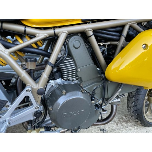 738 - Ducati 750ss motorcycle. Date of first registration 9/12/2000. This bike has been in long term stora... 