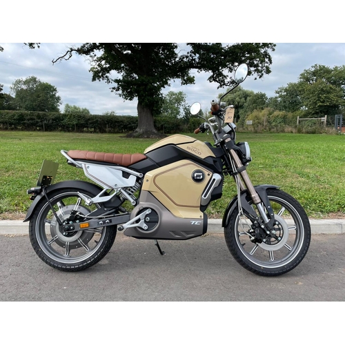 859 - VMoto Super Soco TC1 electric motorcycle. Runs well. 28MPH max. 1 Owner. Very tidy as new. 1 Mile sh... 