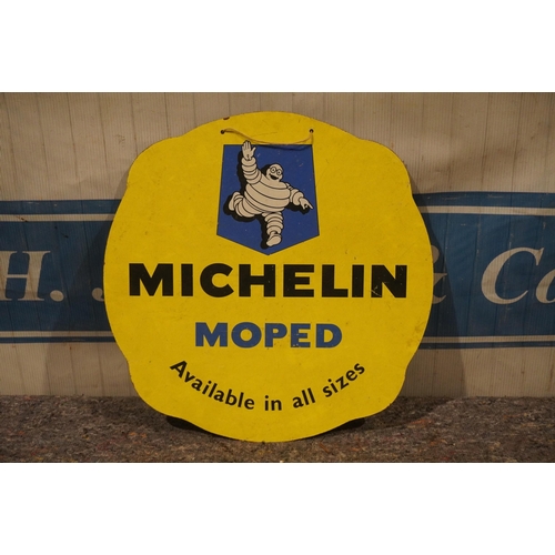 470 - Hardboard sign - Michelin Moped 22x22