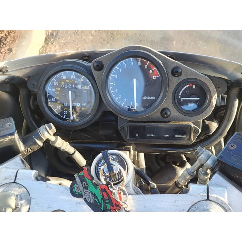 856 - Yamaha FZR1000 EXUP motorcycle. 1989. 1000cc. 9200 miles. MOT until 10/1/2023, SORNed. Family owned ... 