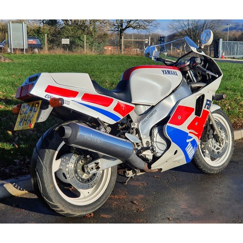 856 - Yamaha FZR1000 EXUP motorcycle. 1989. 1000cc. 9200 miles. MOT until 10/1/2023, SORNed. Family owned ... 
