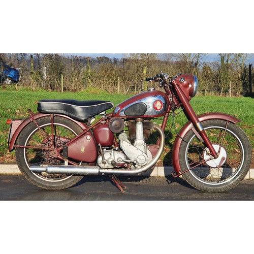 854 - BSA B31 rigid motorcycle. 1954. Engine and gearbox in good running order, correct air filter fitted,... 