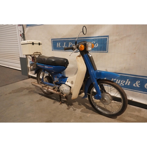 870 - Yamaha CDI automatic 50cc moped. 1980. Barn find, stored since 2006, good compression. Reg UUY 60V. ... 