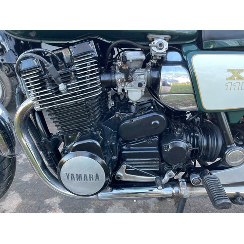 873 - Yamaha XS1100 motorcycle. 1978. 1101cc. Matching frame and engine numbers. Came from the Miklos Sala... 