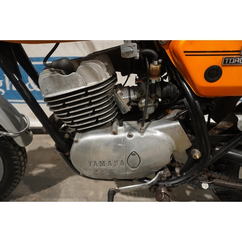 877 - Yamaha DT250 Eduro motorcycle. 1971. 250cc. Matching numbers, runs and drives. USA import with lots ... 