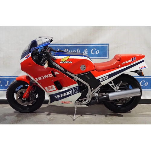 878 - Honda VF1000R motorcycle. 1984. 998cc. Will need some attention and recommissioning before use. Come... 