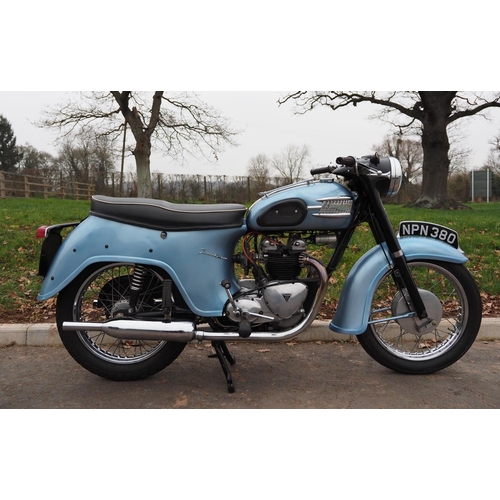 887 - Triumph 21 Bathtub motorcycle. 1958. 500cc. Logbook states it to be a 350cc however its had a engine... 