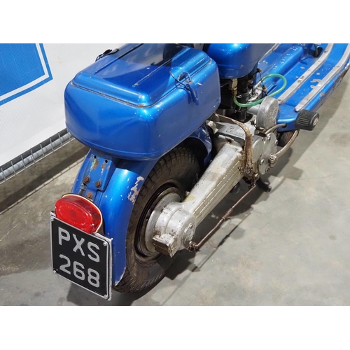 889 - Lambretta Model D moped. 1952. 125cc. Runs & rides. Matching engine and frame numbers. C/w letter of... 