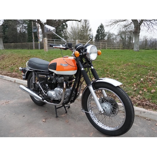 891 - Triumph Bonneville 750 motorcycle. 1978. 744cc. Runs and rides. Been in regular use. Matching number... 