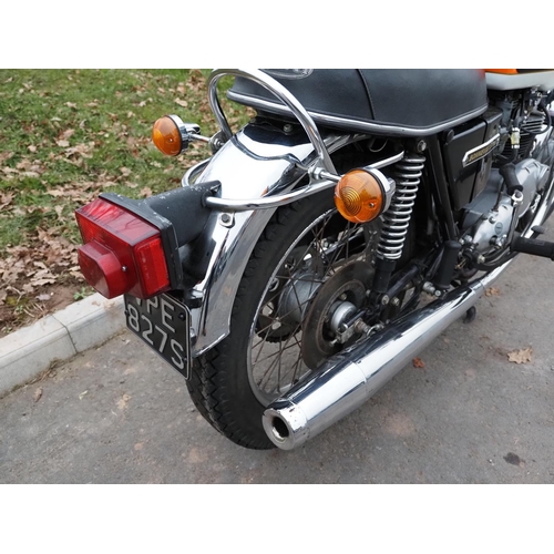 891 - Triumph Bonneville 750 motorcycle. 1978. 744cc. Runs and rides. Been in regular use. Matching number... 