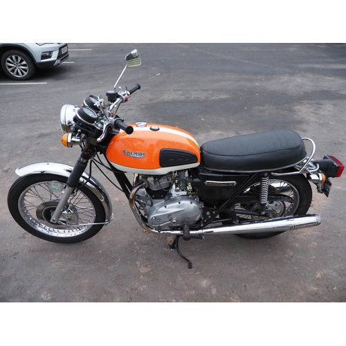 891 - Triumph Bonneville 750 motorcycle. 1978. 744cc. Runs and rides. Been in regular use. Matching number... 