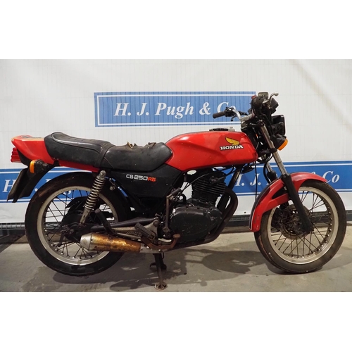 892 - Honda CB250 RS motorcycle. 1980. 248cc. Complete but has not been on the road in over 25 years. Reg.... 