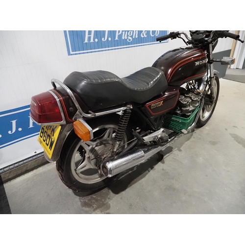 893 - Honda CB750K motorcycle. 1981. 748cc. Engine dismantled, not complete. Stored for over 25 years. Reg... 