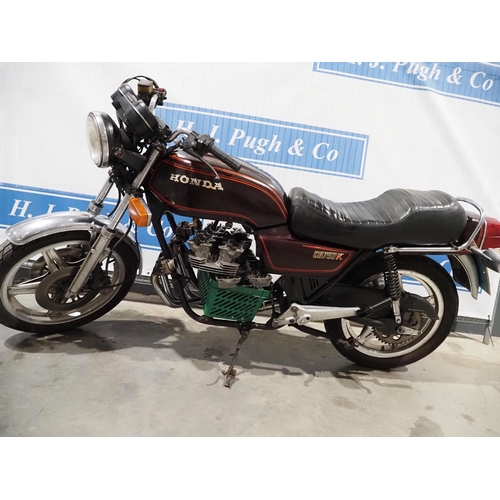 893 - Honda CB750K motorcycle. 1981. 748cc. Engine dismantled, not complete. Stored for over 25 years. Reg... 