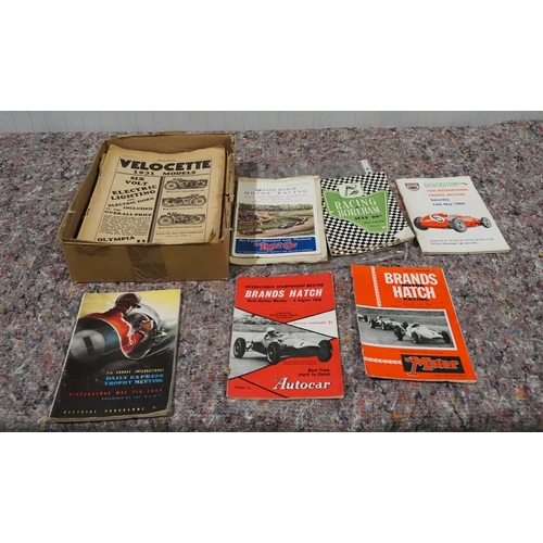 544 - The Motorcycle magazines 1928-1931 & Motor racing programmes from 50s & 60s