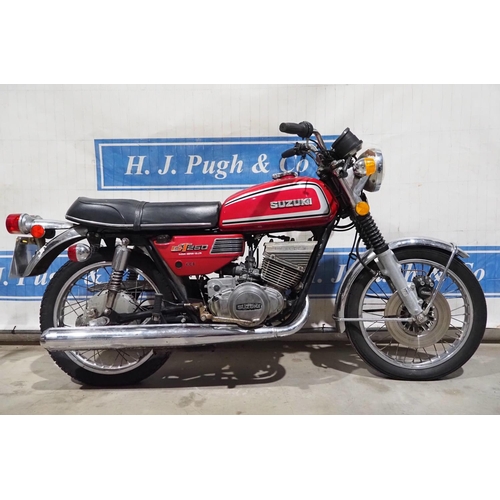 783 - Suzuki GT250 motorcycle. 1973. 250cc Engine No. GT25030843. Frame No. 30617. Reg. FRA 986L. V5