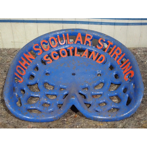 1050 - Cast iron seat - John Scoular Stirling Scotland (type 1)