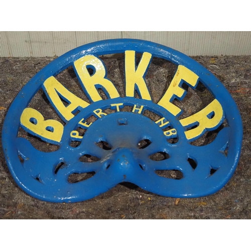 1095 - Cast iron seat - Barker Perth NB AF