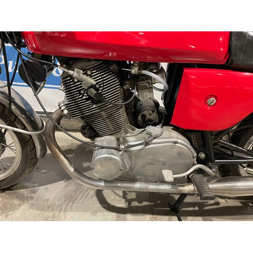 725 - Laverda motorcycle. 1974. Believed to be a SF0 model. 744cc. c/w tax papers and MOT certificate from... 