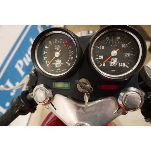 737 - MV Augusta 125 Sport. 1976. Part of a private collection for many years. Imported. Well restored. 9 ... 