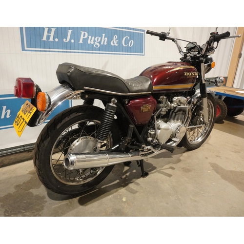 900 - Honda 550 Four-K motorcycle. 1979. 544cc. Bike has been stood for a few years but has been serviced ... 