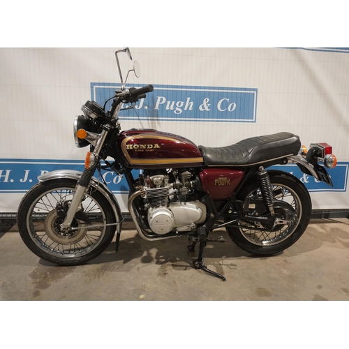 900 - Honda 550 Four-K motorcycle. 1979. 544cc. Bike has been stood for a few years but has been serviced ... 