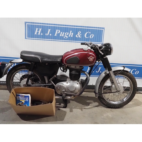 903 - Matchless G5 lightweight motorcycle. 1960. 350cc. Runs but needs recommissioning. Reg. 987 JAR. V5
