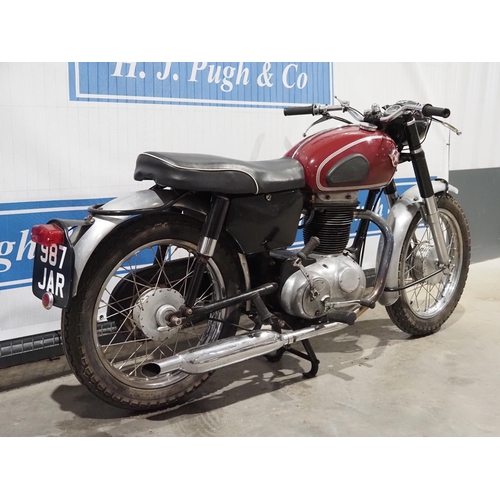 903 - Matchless G5 lightweight motorcycle. 1960. 350cc. Runs but needs recommissioning. Reg. 987 JAR. V5