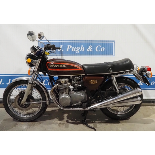 789 - Honda CB550 motorcycle. 1977. 550cc. Lots of work done by previous owner from 2004 onwards. Comes wi... 