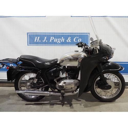 787 - Royal Enfield 250 Clipper ex-police motorcycle. 1965. 250cc. Fitted with airflow fairing. Comes with... 