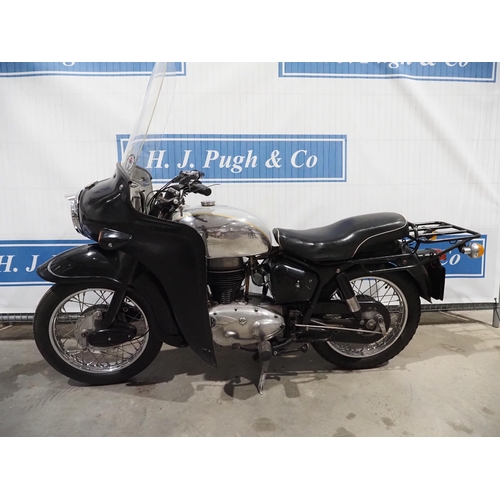 787 - Royal Enfield 250 Clipper ex-police motorcycle. 1965. 250cc. Fitted with airflow fairing. Comes with... 