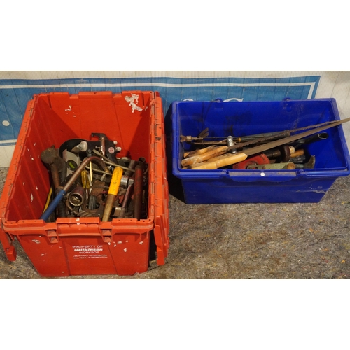 576 - 2 Boxes of assorted tools