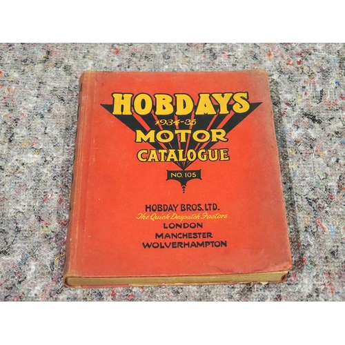 597 - Hobdays motor catalogue 1934-35