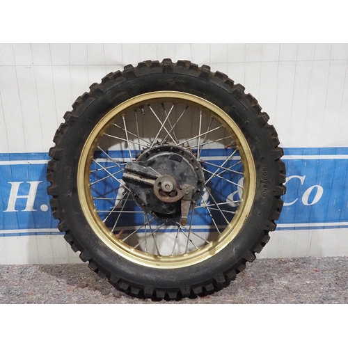 608 - Honda rear wheel believed from XR600